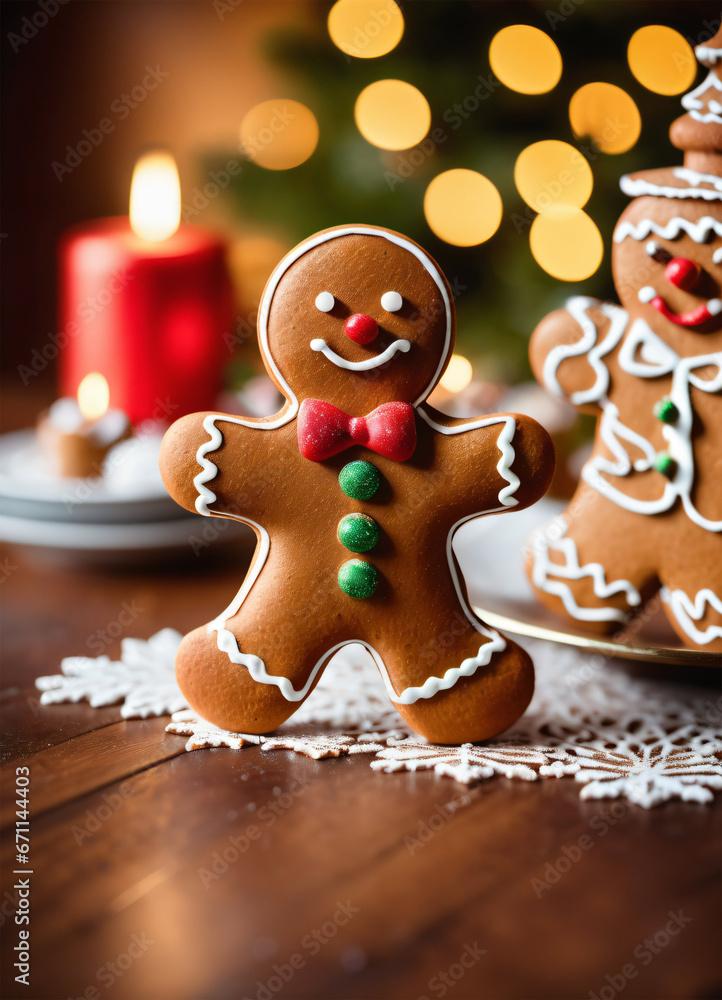 Photo of the Christmas Gibgerbread man cookies Photo of the Christmas Gibgerbread man cookies