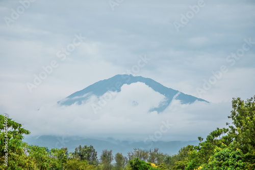 Aerial Mount Kilimanjaro Africa's highest mountain photo