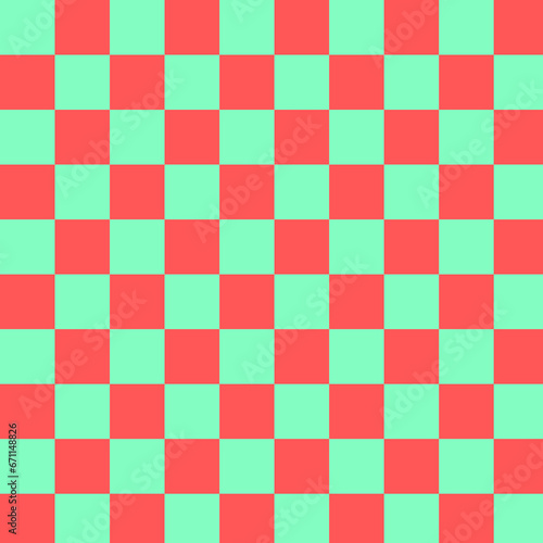 red and green checkered wallpaper