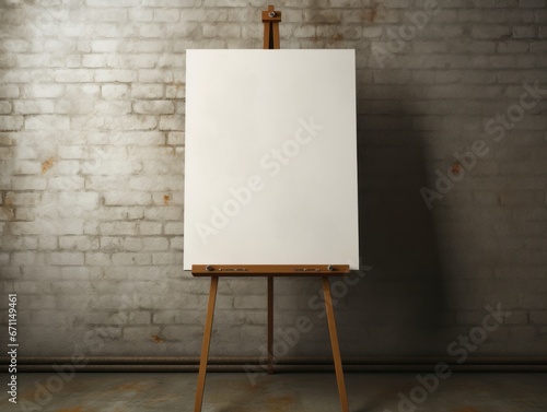 easel with canvas
