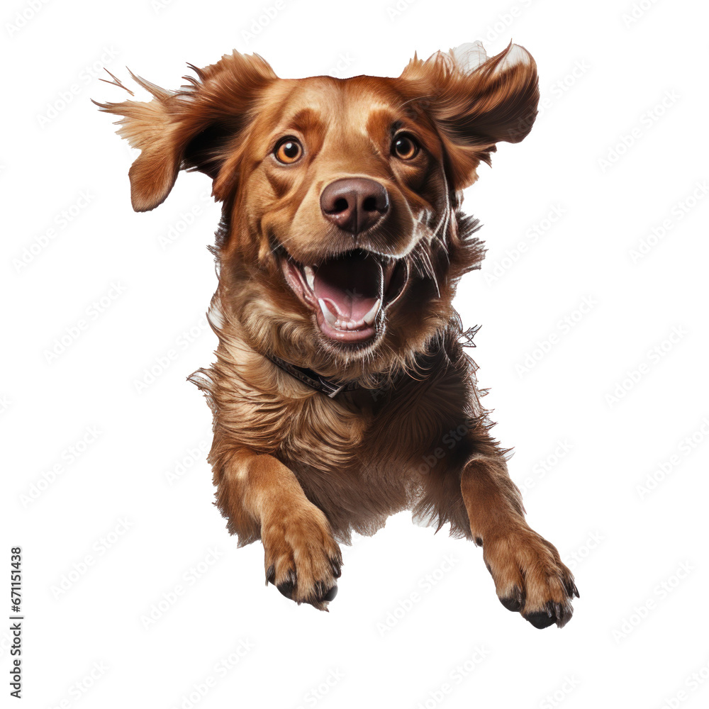 a dog in a jump isolated a dog in a jump isolated