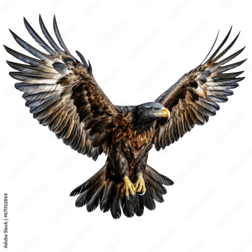 Obraz premium a flying eagle isolated