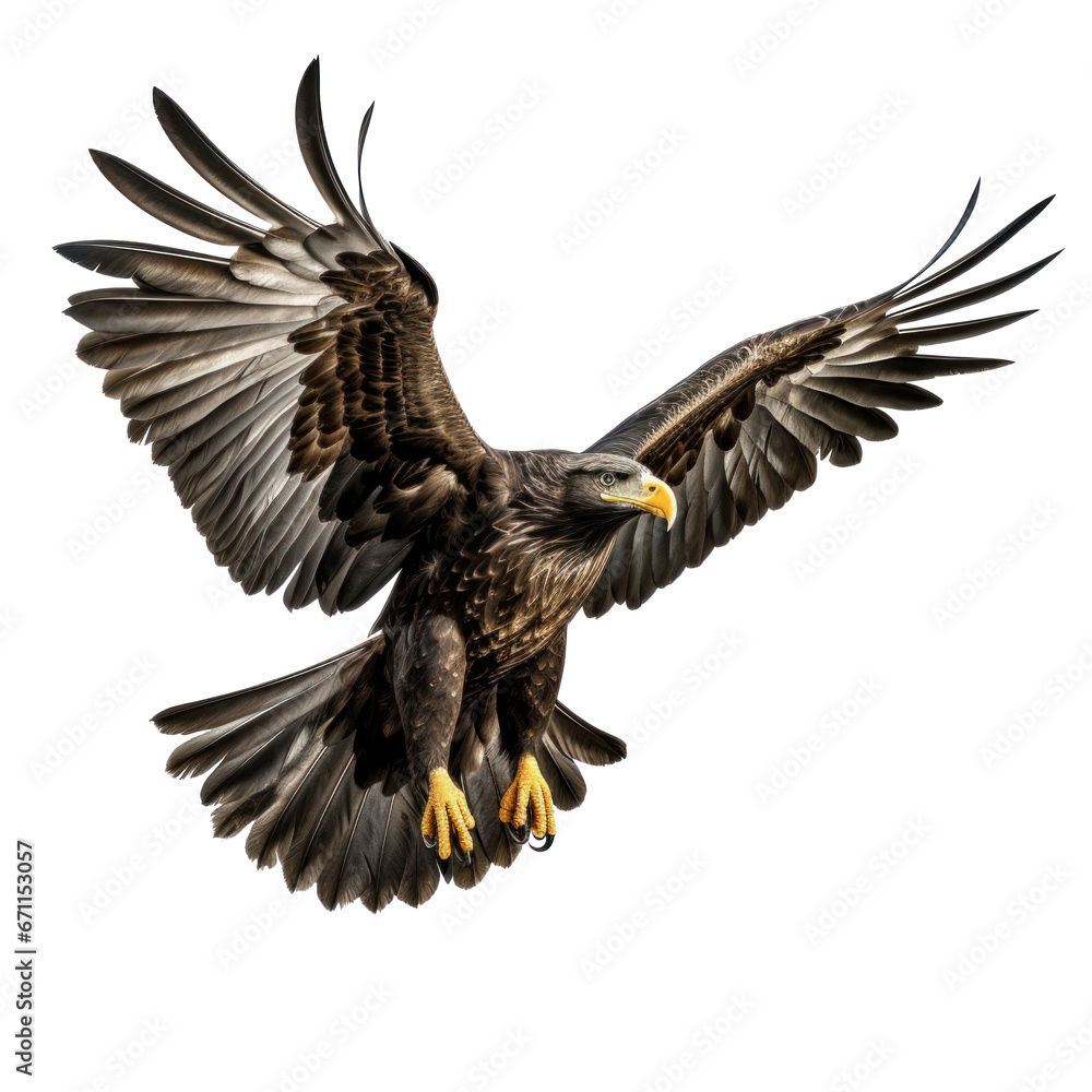 Obraz premium a flying eagle isolated