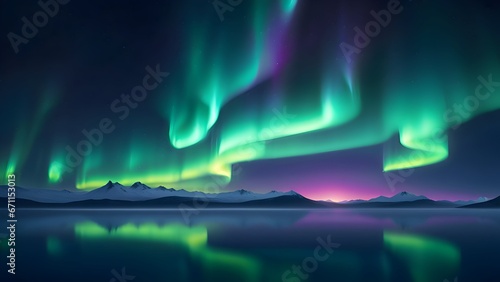 Northern Lights. Aurora Borealis Wallpaper.