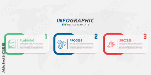 Timeline Creator infographic template. 3 Step timeline journey, calendar Flat simple infographics design template. presentation graph. Business concept with 3 options, vector illustration.