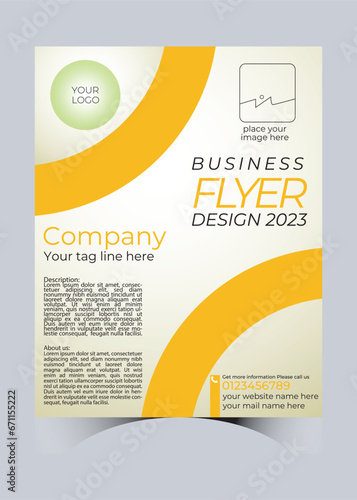 simple flyer design template for cooperate business