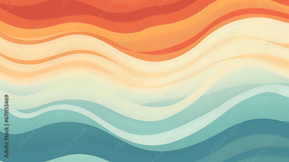Fototapeta premium abstract colorful waves pattern background. Generative AI