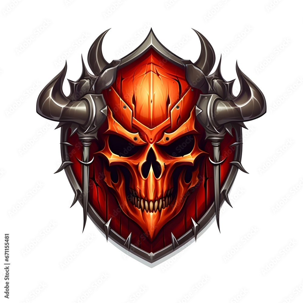 Medieval Evil Shield Game Sprite Icons Medieval Evil Shield Game Sprite Icons
