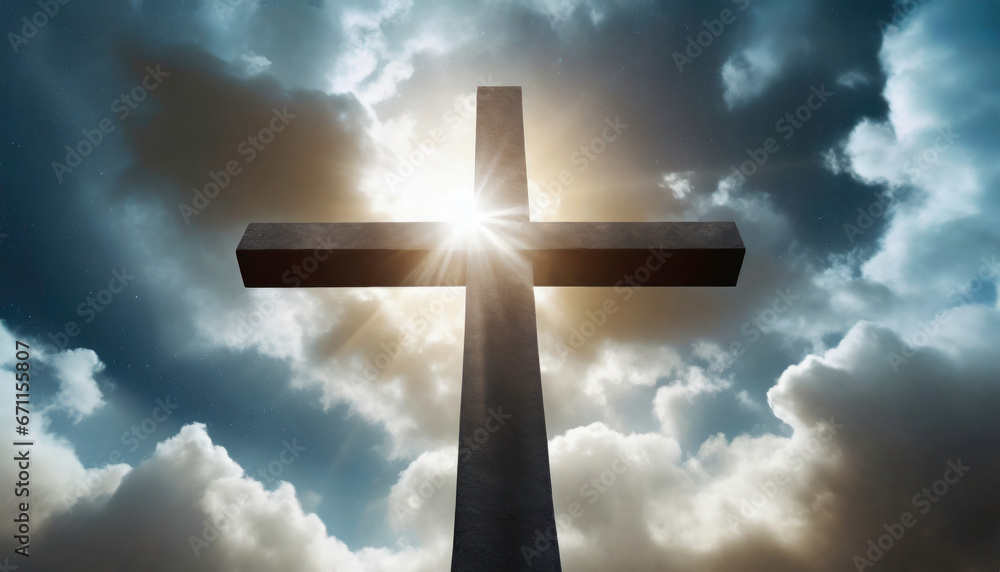 cross with sky background cross with sky background