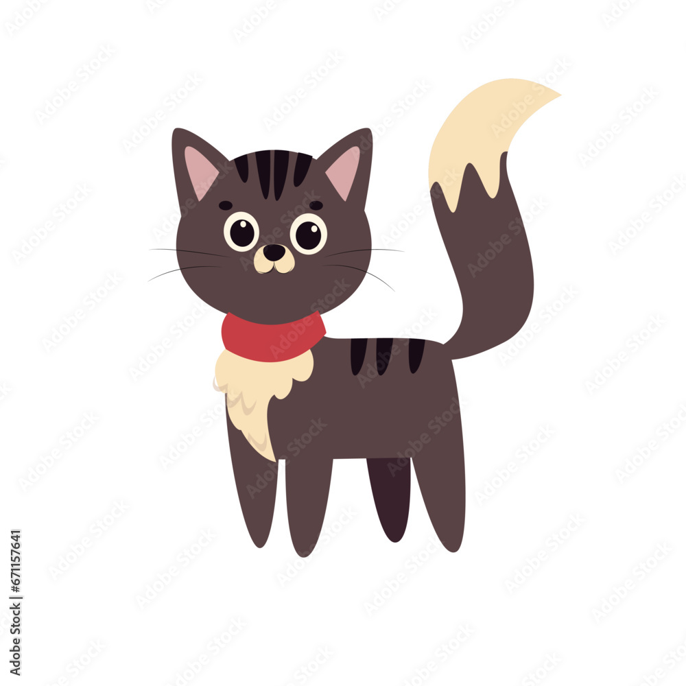 Cat. Vector illustration of cute cat icon. cute cat