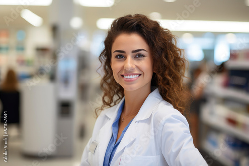 Happy Female Chemist at Work