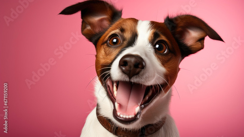 Smiling Purebred Jack Russell Terrier
