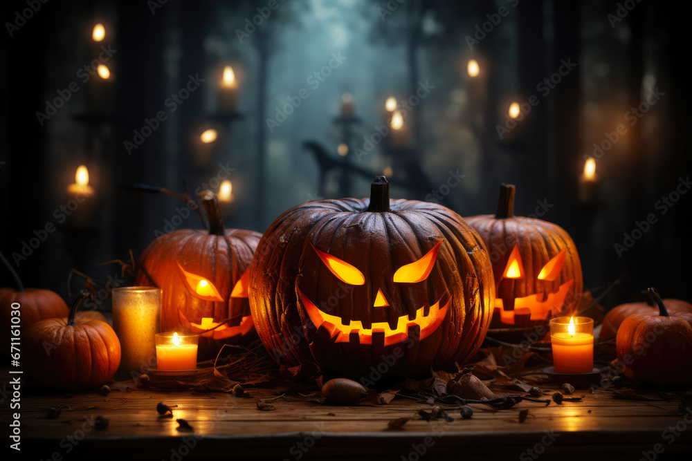 Pumpkin Glow in the Haunted Woods Pumpkin Glow in the Haunted Woods