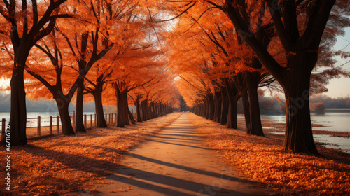 Autumn Splendor  A Canopy of Colorful Leaves