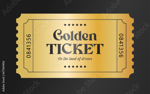 Exclusive luxury golden ticket star mystery