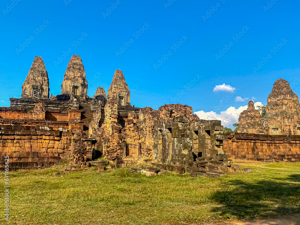 Pre-Rup, a temple-mountain dedicated to the god Shiva, a temple of the Khmer civilization, located on the territory of Angkor in Cambodia