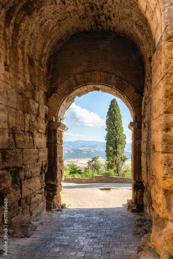 Obraz premium Scenic sight in the marvelous city of Volterra, in the province of Pisa, Tuscany, Italy.