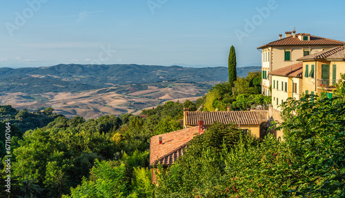 Fototapeta Naklejka Na Ścianę i Meble -  Scenic sight in the marvelous city of Volterra, in the province of Pisa, Tuscany, Italy.