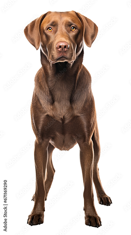 Labrador retriever dog isolated from background Labrador retriever dog isolated from background