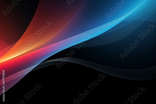 Dark abstract background with a glowing abstract waves, abstract background © Werckmeister