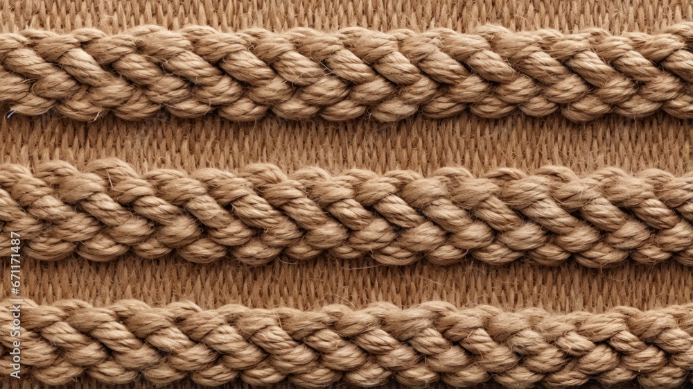 Textured Jute Cord in Rustic Frayed Style