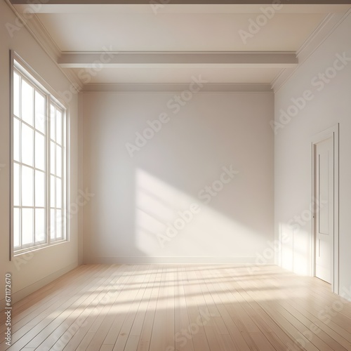 Empty room interior background