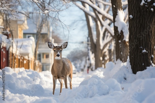 Wildlife in Winter - Generative AI © Sidewaypics