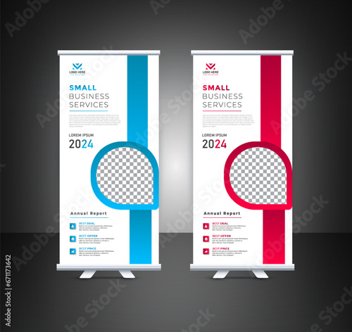 Digital marketing experts agency roll up banner standee design