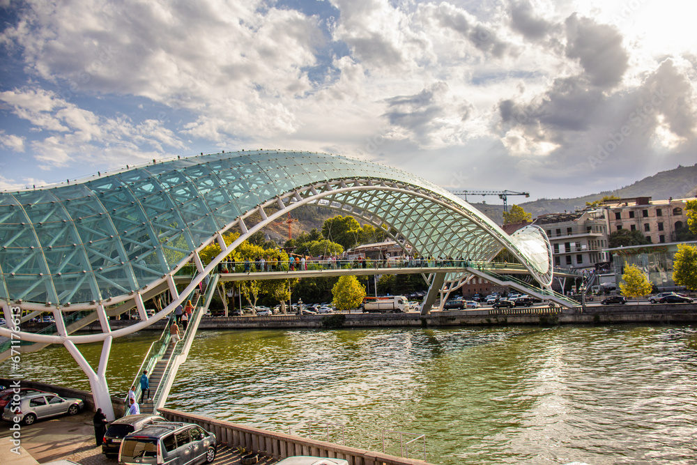Fototapeta premium bridge over the river
