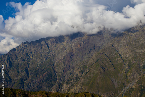 clouds over the mountains