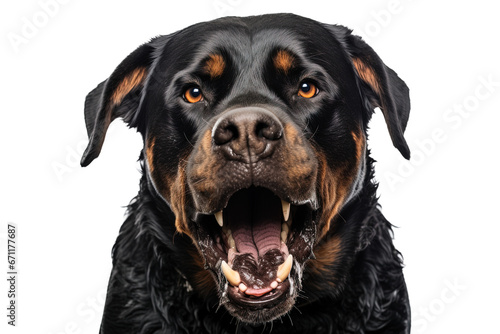 Rottweiler dog isolated from background