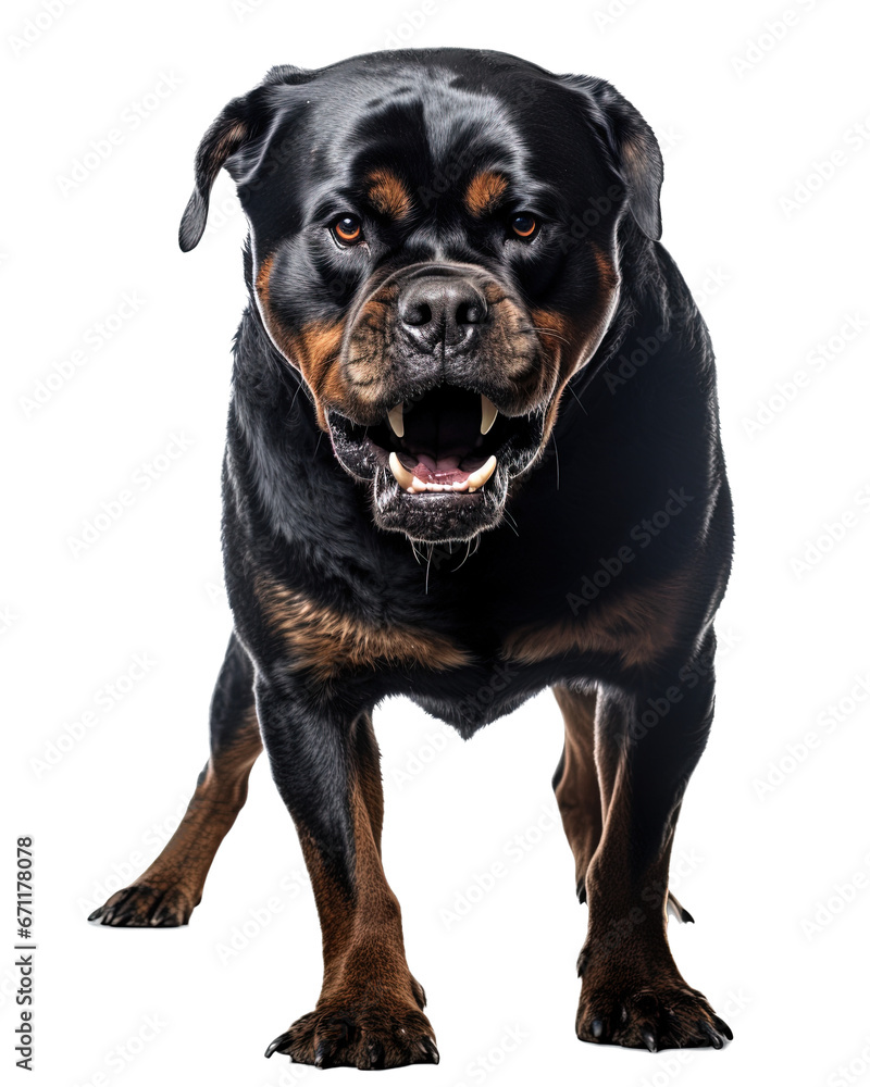 Obraz premium Rottweiler dog isolated from background