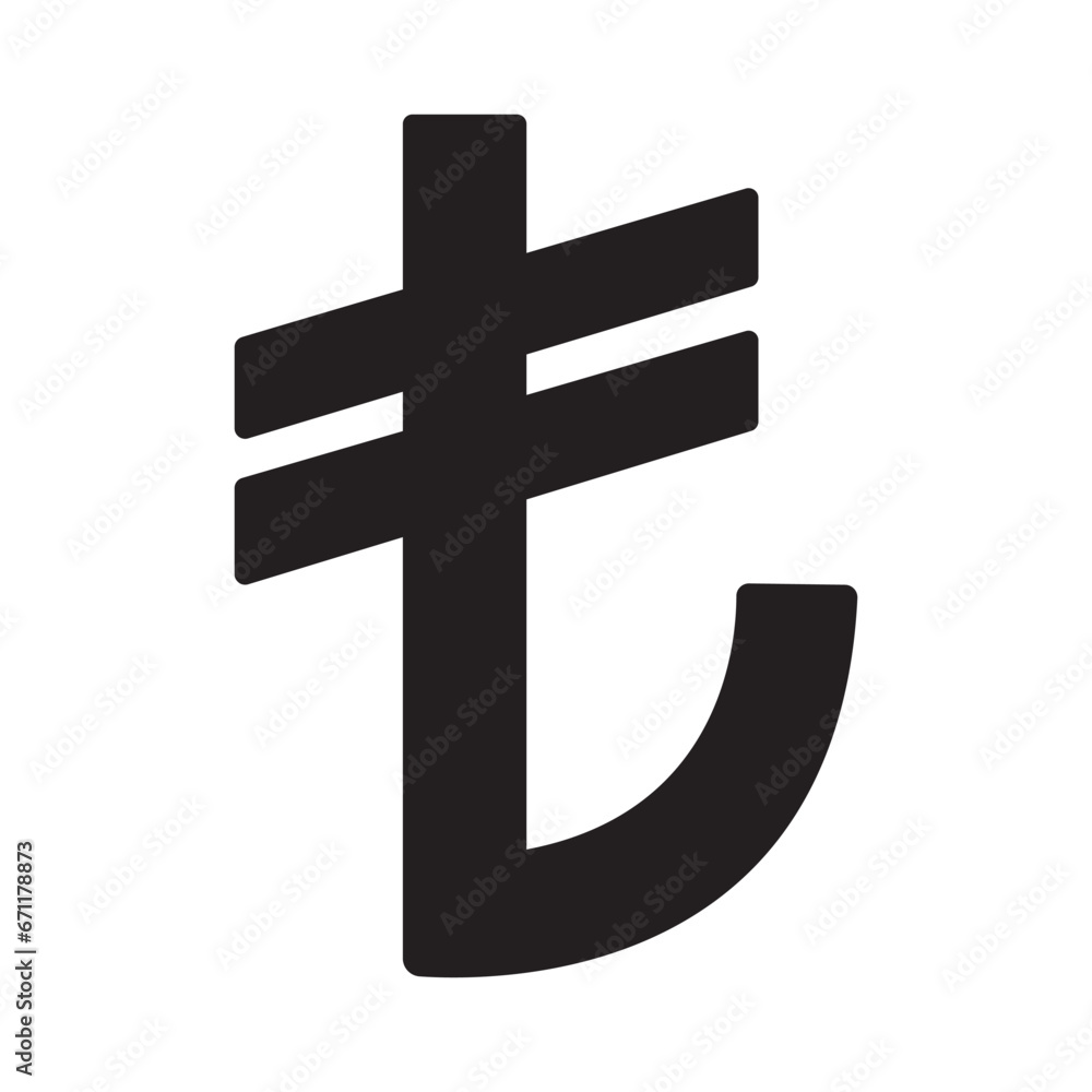 Turkish Lira currency icon vector illustration design Turkish Lira currency icon vector illustration design