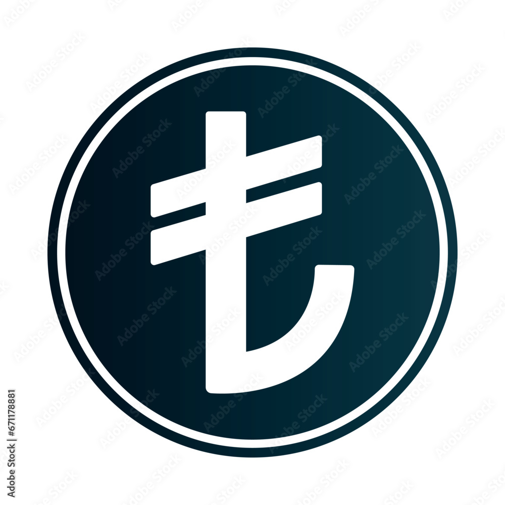 Turkish Lira currency icon vector illustration design Turkish Lira currency icon vector illustration design