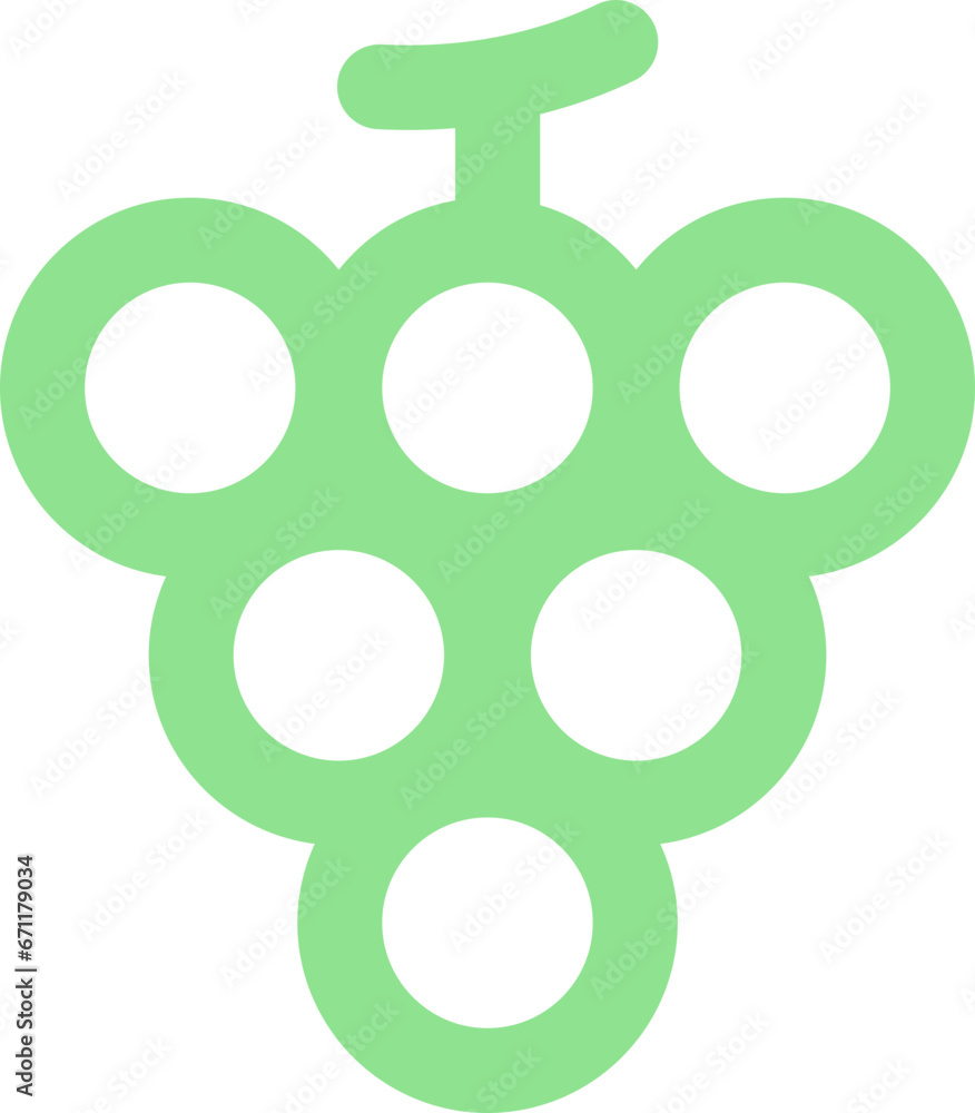Obraz premium green grape icon