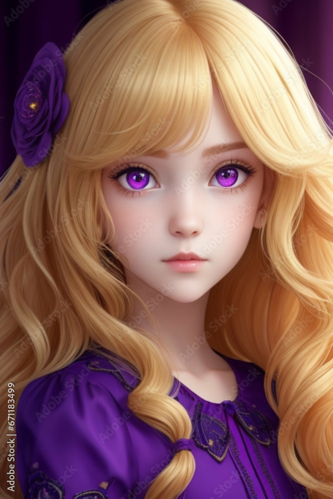 portrait of a cute girl with goldren hairs portrait of a cute girl with goldren hairs