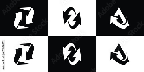 Arrow logo design creative concept Premium Vector