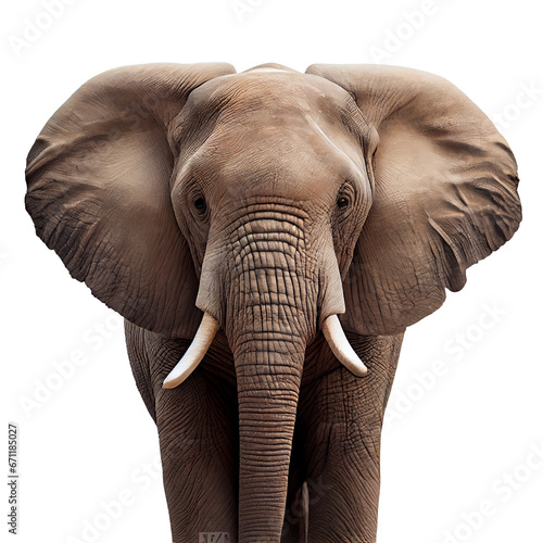 elephant isolated on white