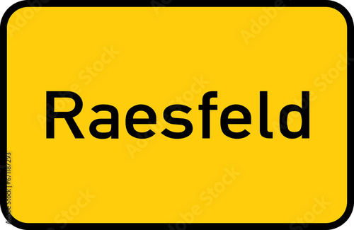 City sign of Raesfeld - Ortsschild von Raesfeld photo