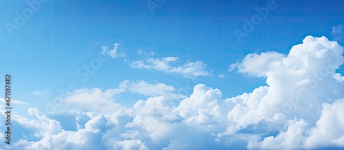 A background of clear azure sky