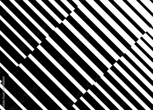 Striped black and white vector pattern of diagonal lines in retro style. For covers  web  social networks  blogs  postcards  interior decor  advertising. Modern vector background