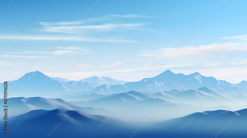 Blue Mountains Background Poster Wallpaper Web Page