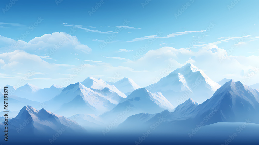 Blue Mountains Background Poster Wallpaper Web Page