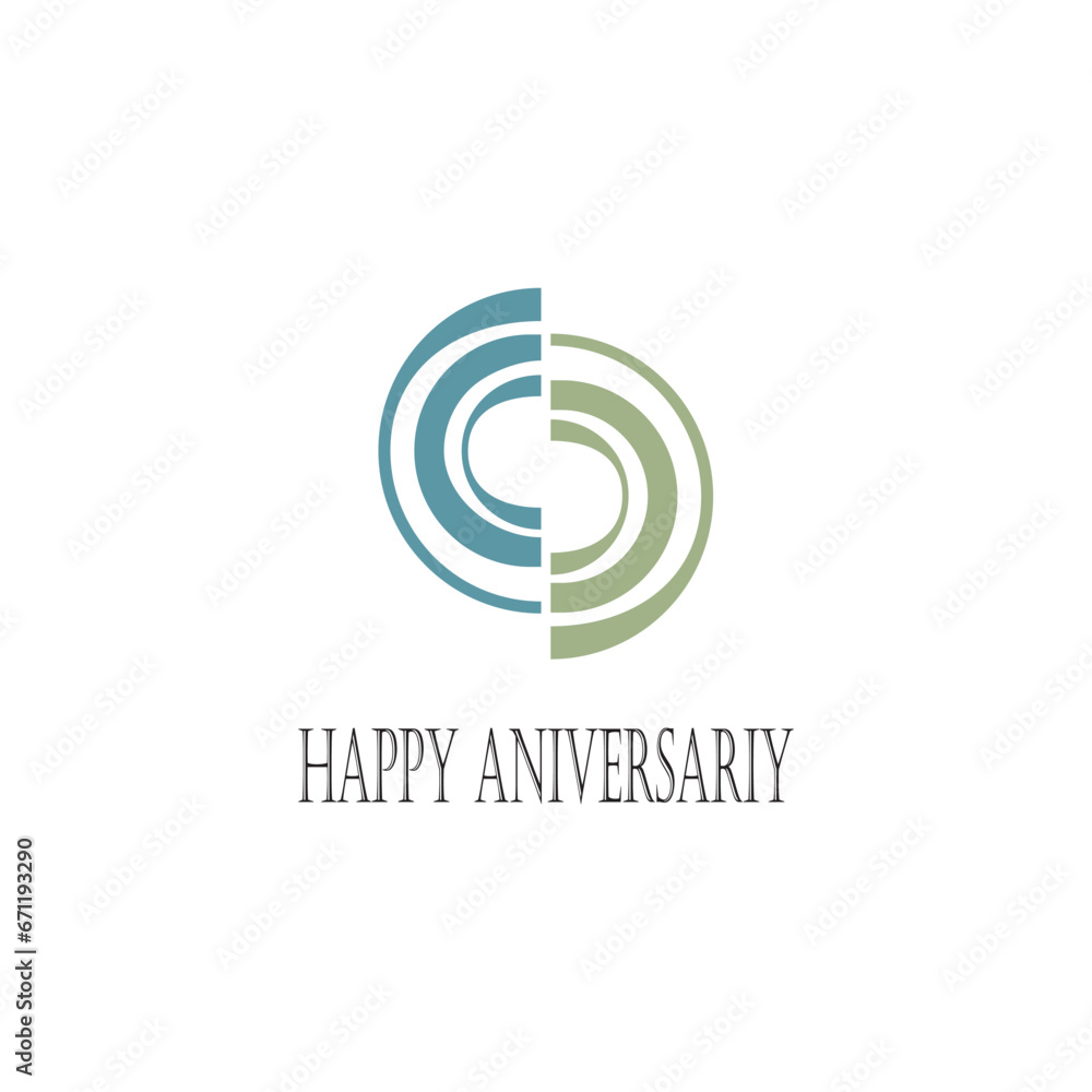 0 logo symbol number happy aniversary