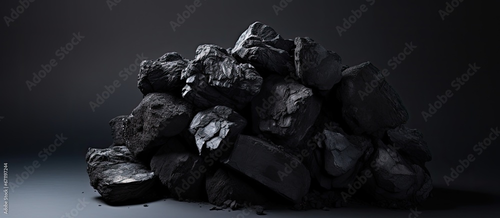 A heap of coal resting on top of another heap of coal
