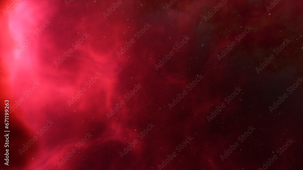 Naklejka premium Space nebula, for use with projects on science, research, and education. Illustration
