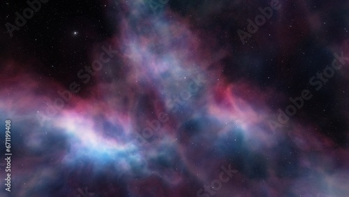 Space nebula, for use with projects on science, research, and education. Illustration 