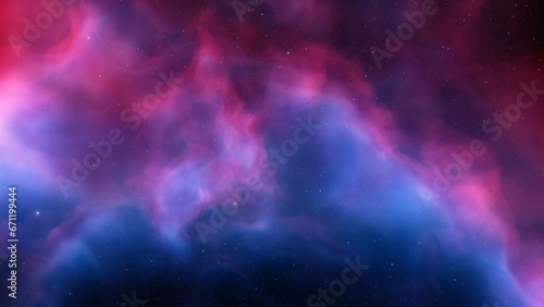 Space nebula, for use with projects on science, research, and education. Illustration 