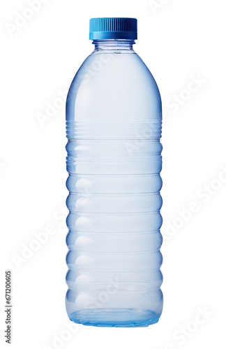 a plastic bottle of water isolated png on transparent background