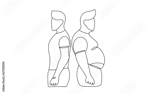 Man. Weight. One line